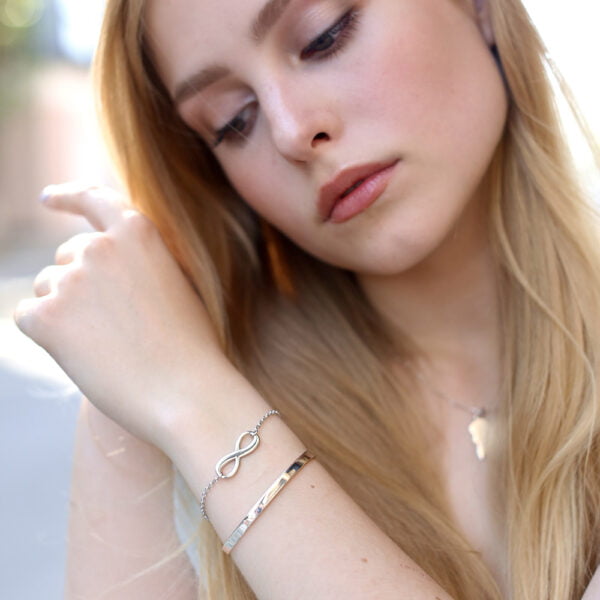 БРАСЛЕТ BANGLE ЖІНОЧИЙ, СРІБЛО - Зображення 4